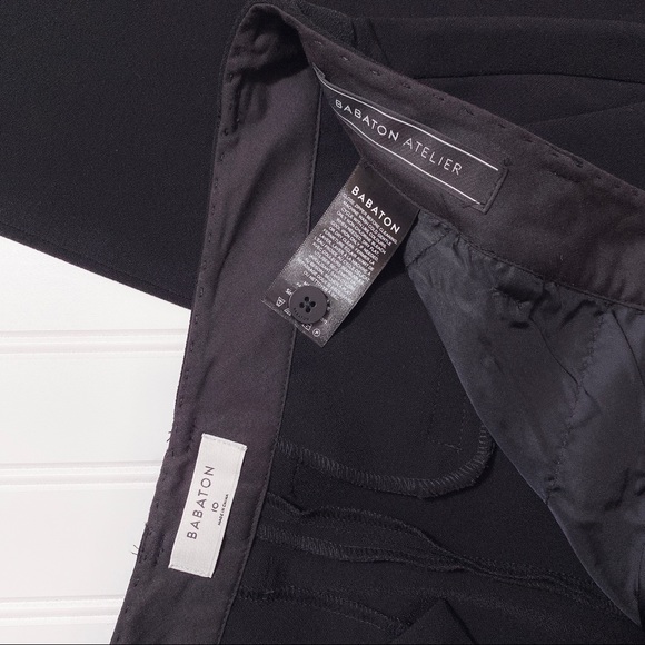 Babaton Aritzia Black Noir Gaudi Trouser Pants - Picture 6 of 11